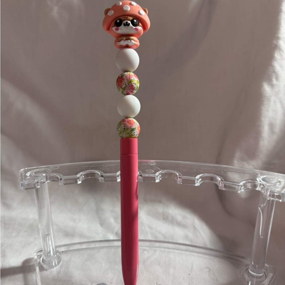 Cute Pink Mushroom Pen for Kids